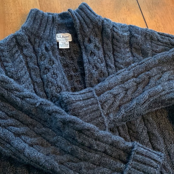 LL Bean Irish Fisherman Sweater - Picture 9 of 9